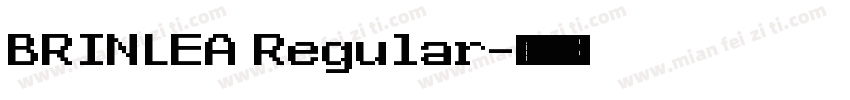 BRINLEA Regular字体转换